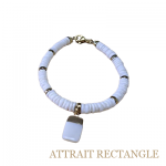 Bracelet en coquillage blanc