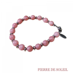 Bracelet PierrAcie en pierres rondes et acier inoxydable